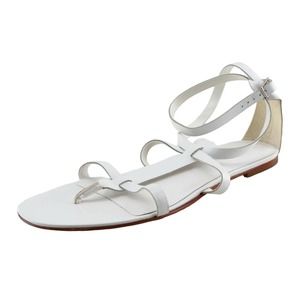 Design Editions for GAP Size 41 M White Gladiator‎ Leather Women Sandal Shoes